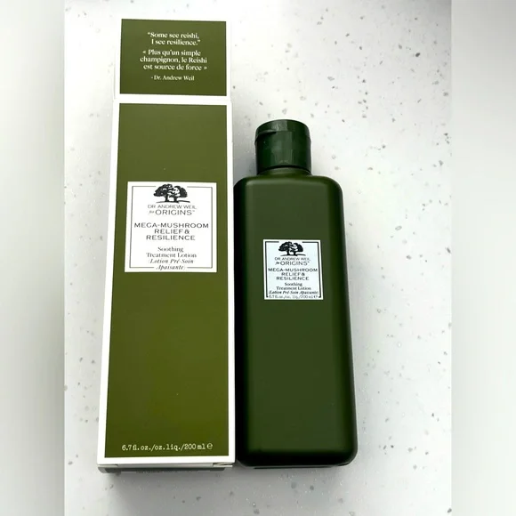 New ORIGINS Mega-Mushroom Relief & Resilience 200ml Soothing Treatment Lotion - Picture 1 of 9